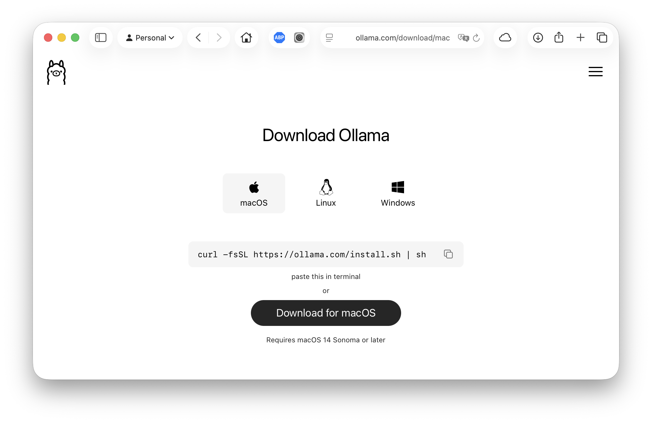 Ollama download